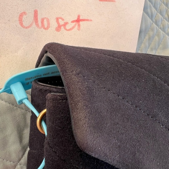 NWT Authentic YSL Yves Saint Laurent Toy LouLou Suede Navy - Picture 11 of 16